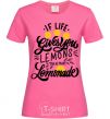 Women's T-shirt If life gives you lemons then make lemonade heliconia фото