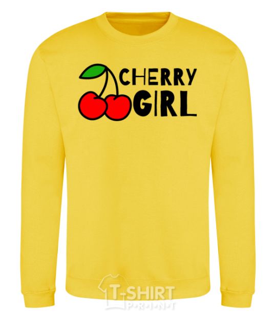 Свитшот Cherry girl Солнечно желтый фото