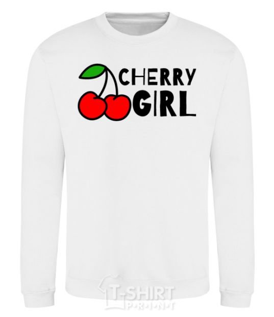 Sweatshirt Cherry girl White фото