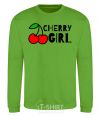 Sweatshirt Cherry girl orchid-green фото