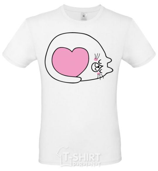 Men's T-Shirt Lovely kitten White фото