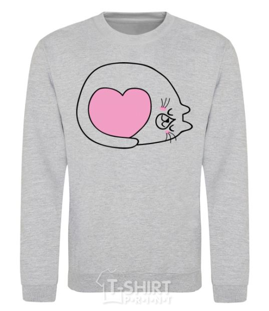 Sweatshirt Lovely kitten sport-grey фото