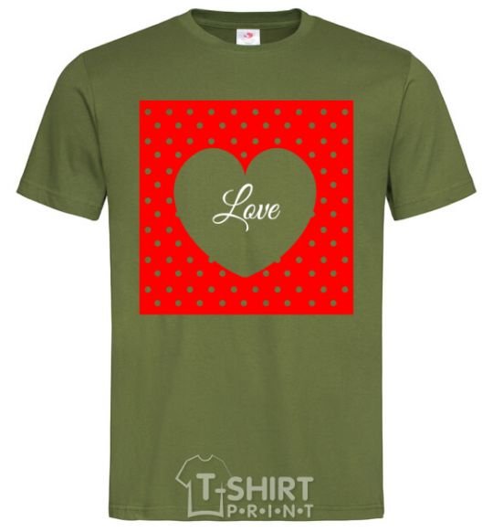 Men's T-Shirt Frame love millennial-khaki фото