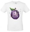 Men's T-Shirt Plum splash White фото