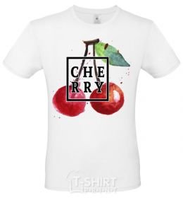 Men's T-Shirt Cherry splash White фото