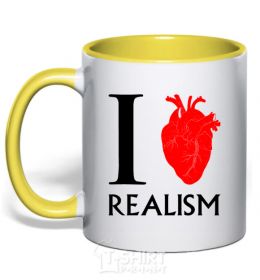 Mug with a colored handle