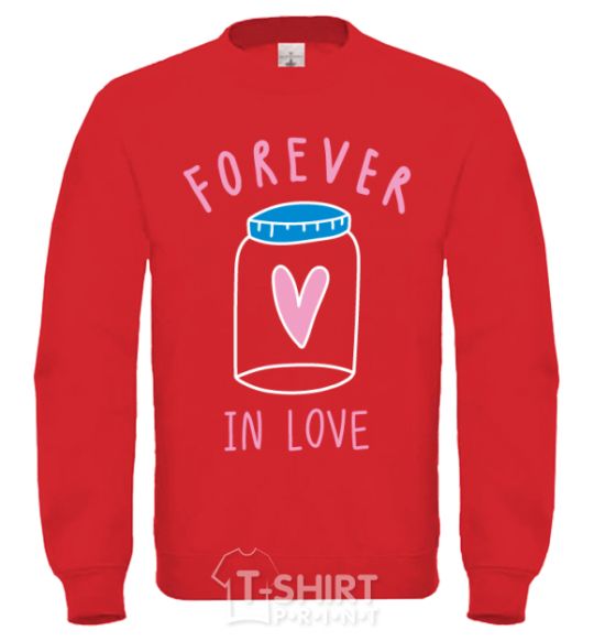 Sweatshirt Forever in love bottle yellow фото