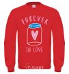 Sweatshirt Forever in love bottle yellow фото