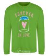 Sweatshirt Forever in love bottle orchid-green фото