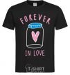 Men's T-Shirt Forever in love bottle black фото