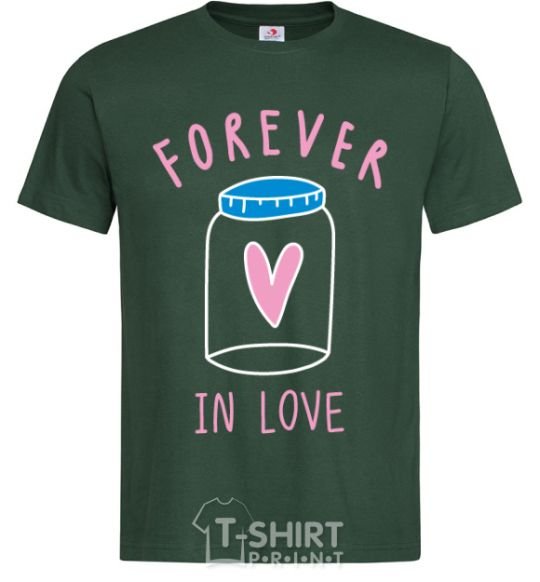 Men's T-Shirt Forever in love bottle bottle-green фото