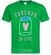 Men's T-Shirt Forever in love bottle kelly-green фото