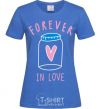 Женская футболка Forever in love bottle Ярко-синий фото