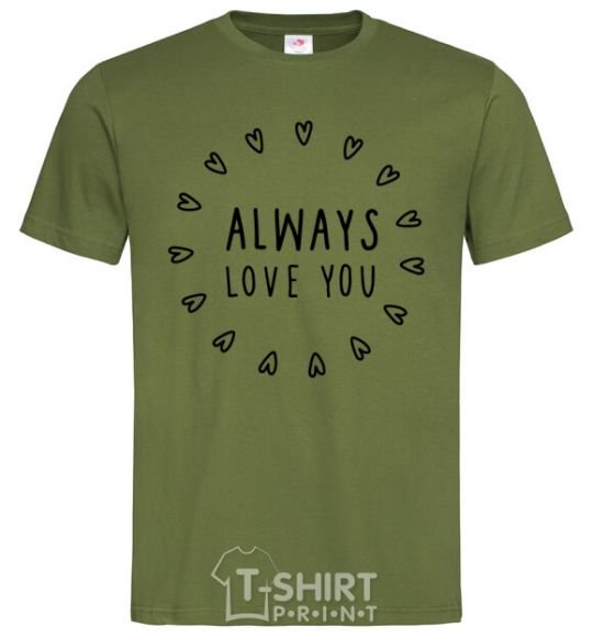 Men's T-Shirt Always love you millennial-khaki фото