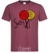 Мужская футболка Sweets lolly Бордовый фото