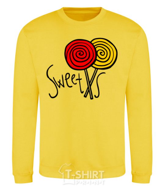 Sweatshirt Sweets lolly yellow фото