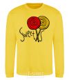 Sweatshirt Sweets lolly yellow фото