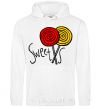 Men`s hoodie Sweets lolly White фото