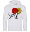 Men`s hoodie Sweets lolly sport-grey фото