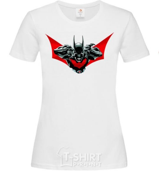 Women's T-shirt Angry batman White фото