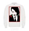 Sweatshirt Marilyn Manson black and red White фото