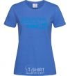 Women's T-shirt The best chemistry teacher test tube royal-blue фото