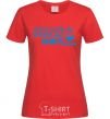 Women's T-shirt The best chemistry teacher test tube red фото
