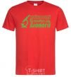 Men's T-Shirt Best biology teacher microscope red фото