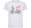 Kids T-shirt Take a ride bike White фото