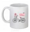 Ceramic mug Take a ride bike White фото