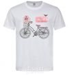 Мужская футболка Take a ride bike Белый фото