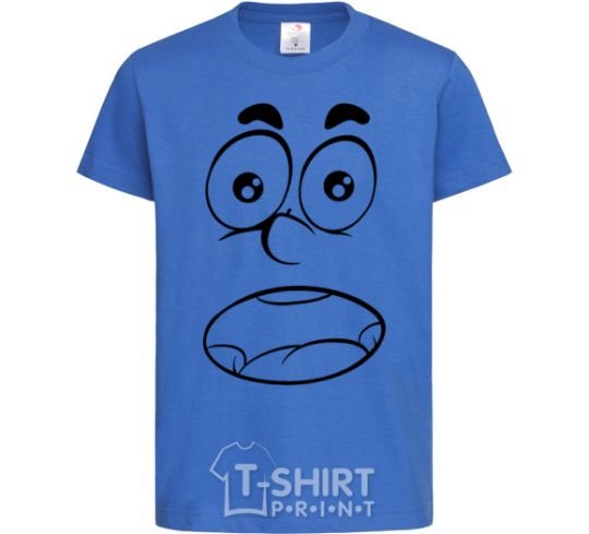 Kids T-shirt Smile wondered royal-blue фото