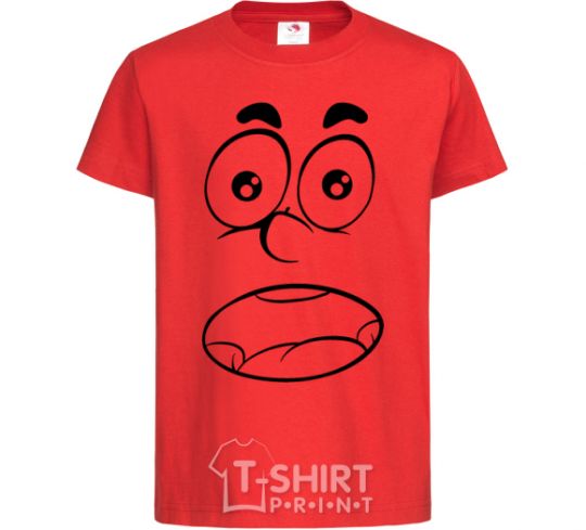 Kids T-shirt Smile wondered red фото