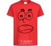 Kids T-shirt Smile wondered red фото