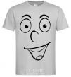 Men's T-Shirt Smile smile grey фото