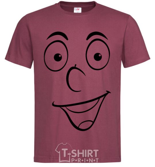Men's T-Shirt Smile smile burgundy фото