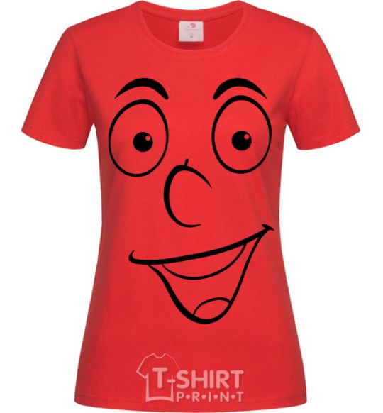 Women's T-shirt Smile smile red фото