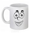 Ceramic mug Smile happy White фото
