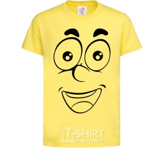 Детская футболка Смайл довольный Лимонный фото