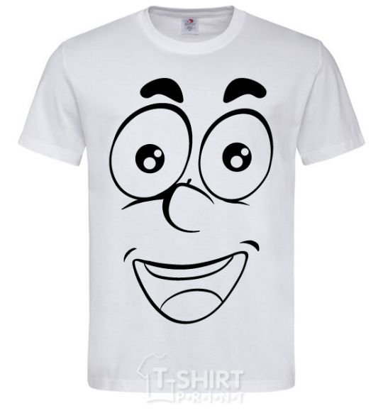 Men's T-Shirt Smile happy White фото