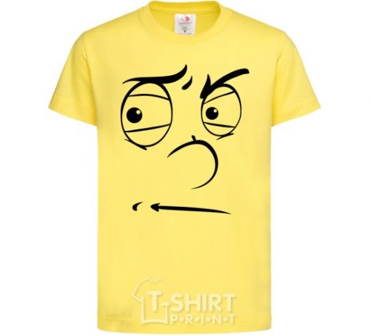 Детская футболка Смайл подозрительный Лимонный фото