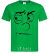 Men's T-Shirt The smiley face suspicious kelly-green фото