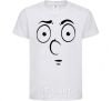 Kids T-shirt Smiley's embarrassed White фото
