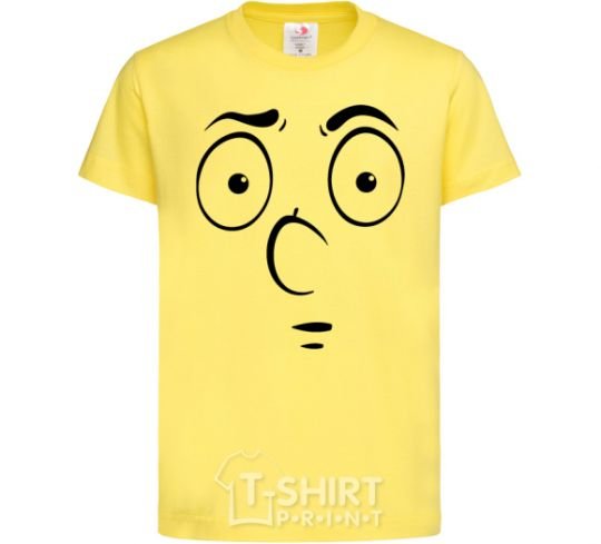 Kids T-shirt Smiley's embarrassed cornsilk фото