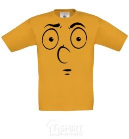 Kids T-shirt Smiley's embarrassed cornsilk фото