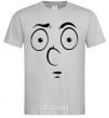 Men's T-Shirt Smiley's embarrassed grey фото