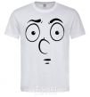 Men's T-Shirt Smiley's embarrassed White фото