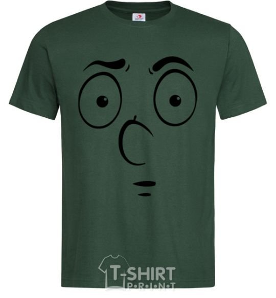 Men's T-Shirt Smiley's embarrassed bottle-green фото