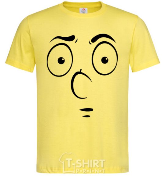 Men's T-Shirt Smiley's embarrassed cornsilk фото
