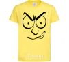 Kids T-shirt Smiley's angry cornsilk фото